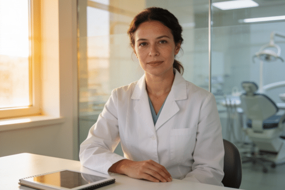 female dentist wondering why she is not taken as seriously as her male counterparts