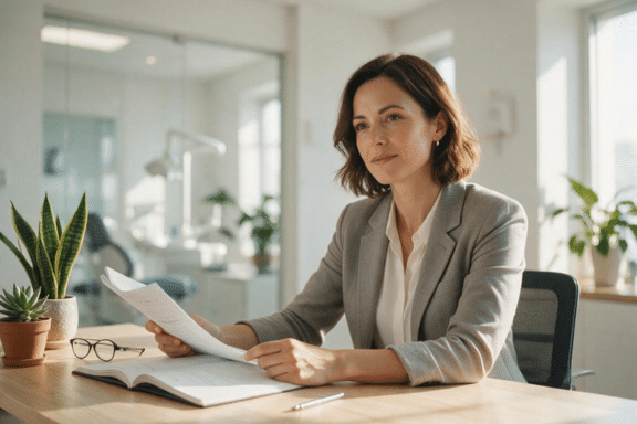 female dental practice owner running her practice successfully